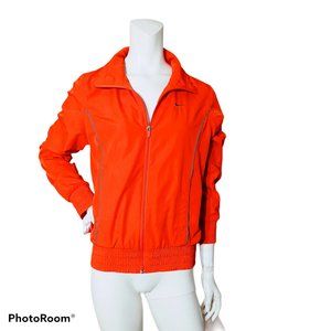 Nike Orange Mesh Lined Swoosh Full Zip Windbreaker